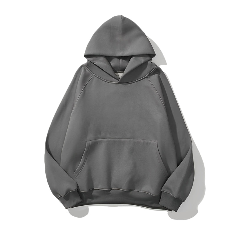 Customized American Style Loose Fit Trendy Hoodie with No Drawstring Long Sleeved with a Hood Oversize High Quality Hoodie