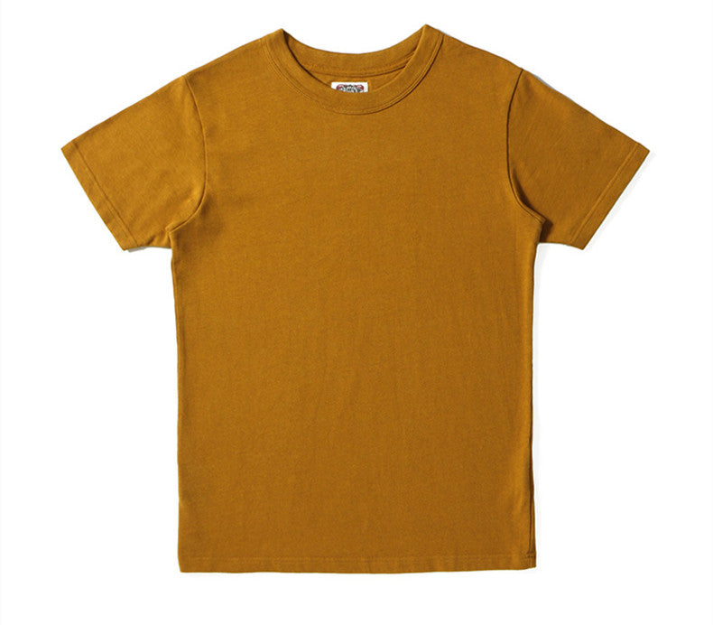 Custom Heavyweight Basic Round Neck Heavy Cotton Puer Color Blank Short Sleeve Puff Print t Shirt for Men High Quality