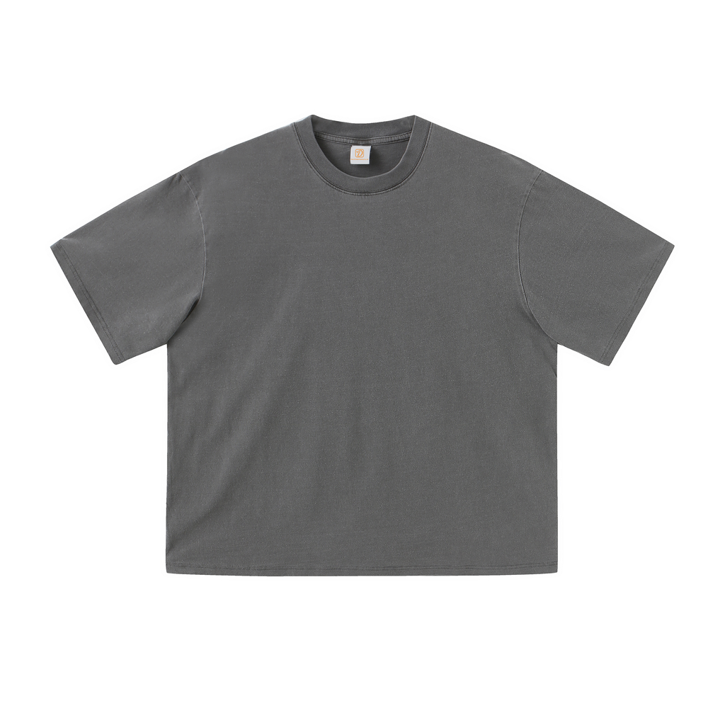 Boxy Vintage Short Style Washed Custom Streetwear Heavy Cotton Drop Shoulder Short Sleeve t Shirts High Quality