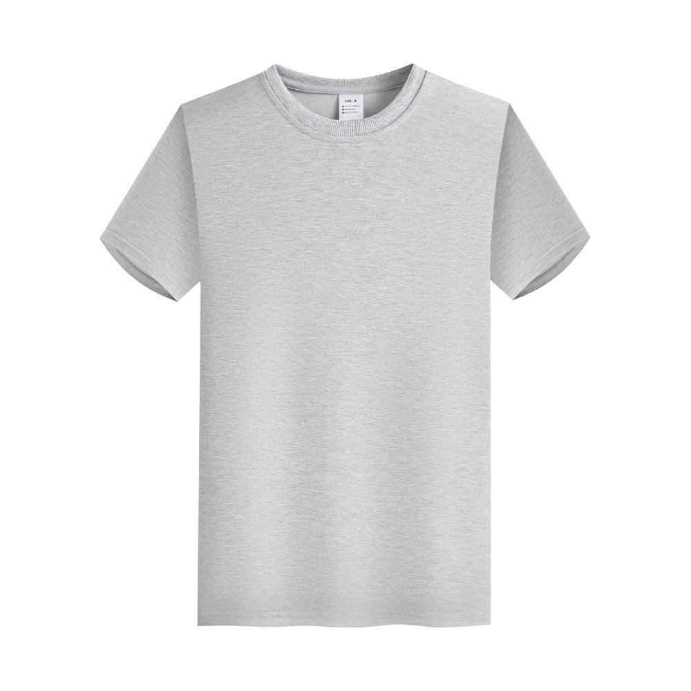 Wholesale Regular Fit Custom Terry Round Neck Puff Printing Polyester and Cotton Unisex Men Tshirts High Quality