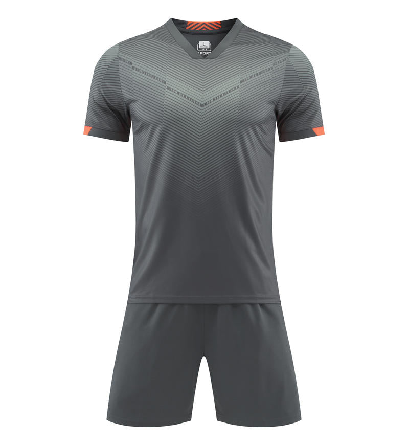 Suit Manufacture Men's and Women's 100% Polyester Fiber 7 Color Quick Drying Football Uniform Set Fashion Casual Version
