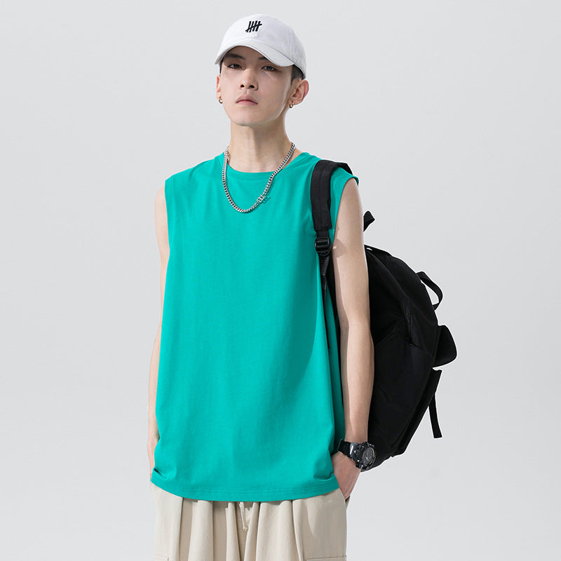 Customized t Shirts 6 Color Pure Cotton tank Top Plain Tshirts for Printing 100 Cotton Blanc American Style High Quality