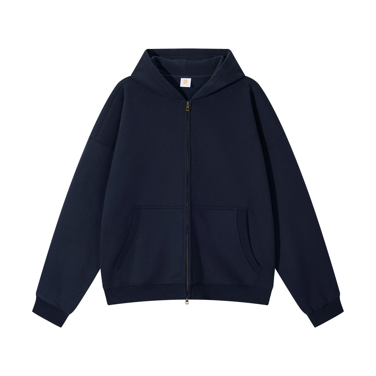Custom the Boxy Version of the Fleece Lined Zipper Pullover with a Dropped Shoulder and Hood Is Available in Samples Hoodies