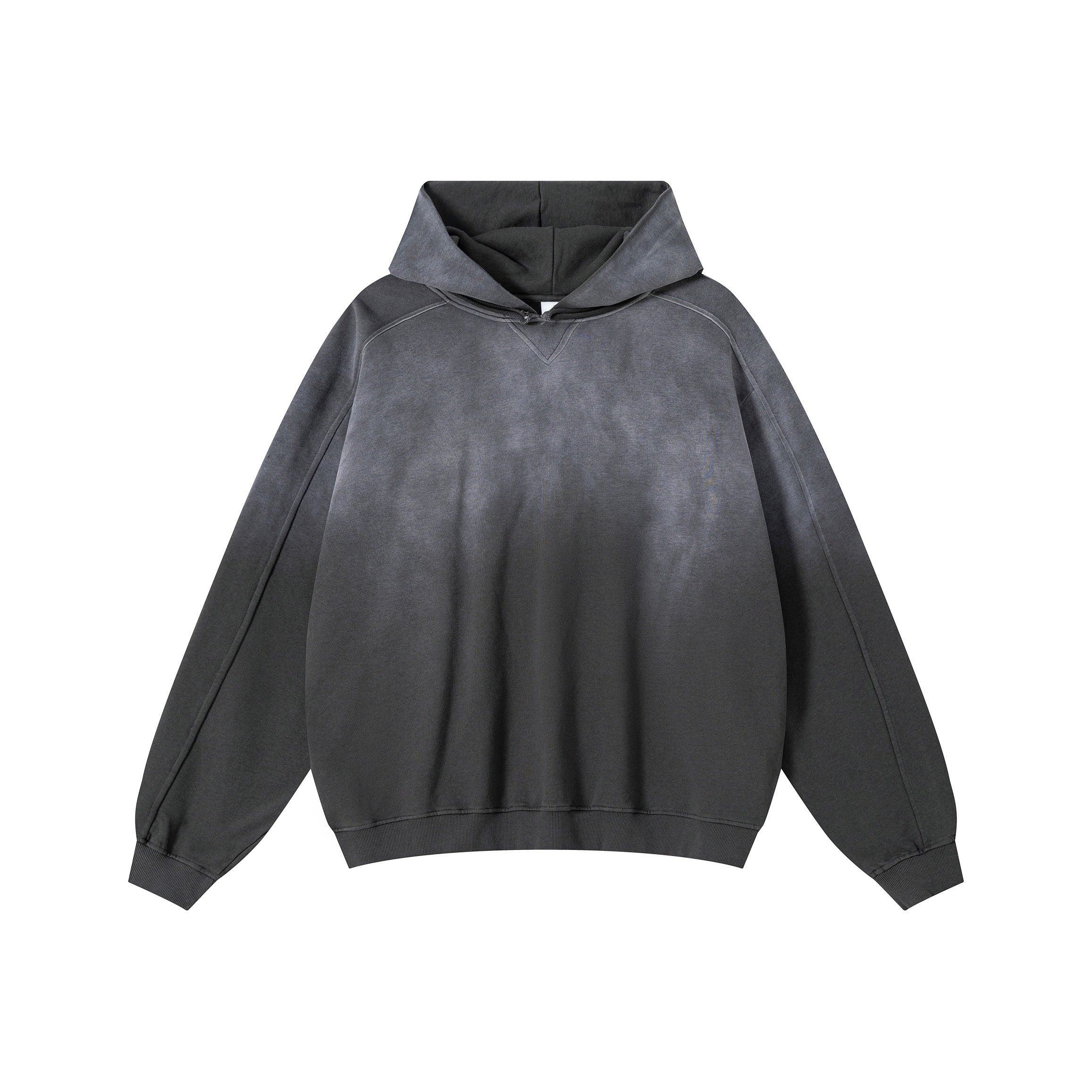 Wholesale Price Drop Shoulder Vintage 100% Cotton Heavyweight Distressed Embroidery Blank Pullover Mens Hoodies and Sweatshirts