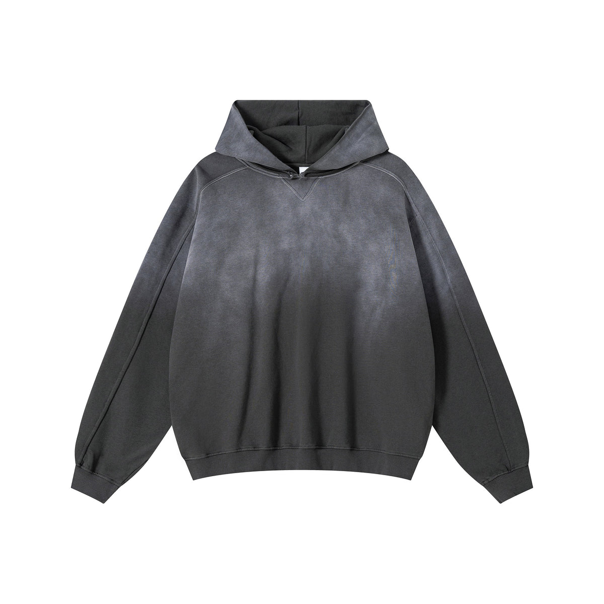 Plain Loose Fitting Cotton Casual Brand Hoodie Vintage shaped Hoodie with Dropped Shoulders Water Washed Gradient Hoodie Unisex
