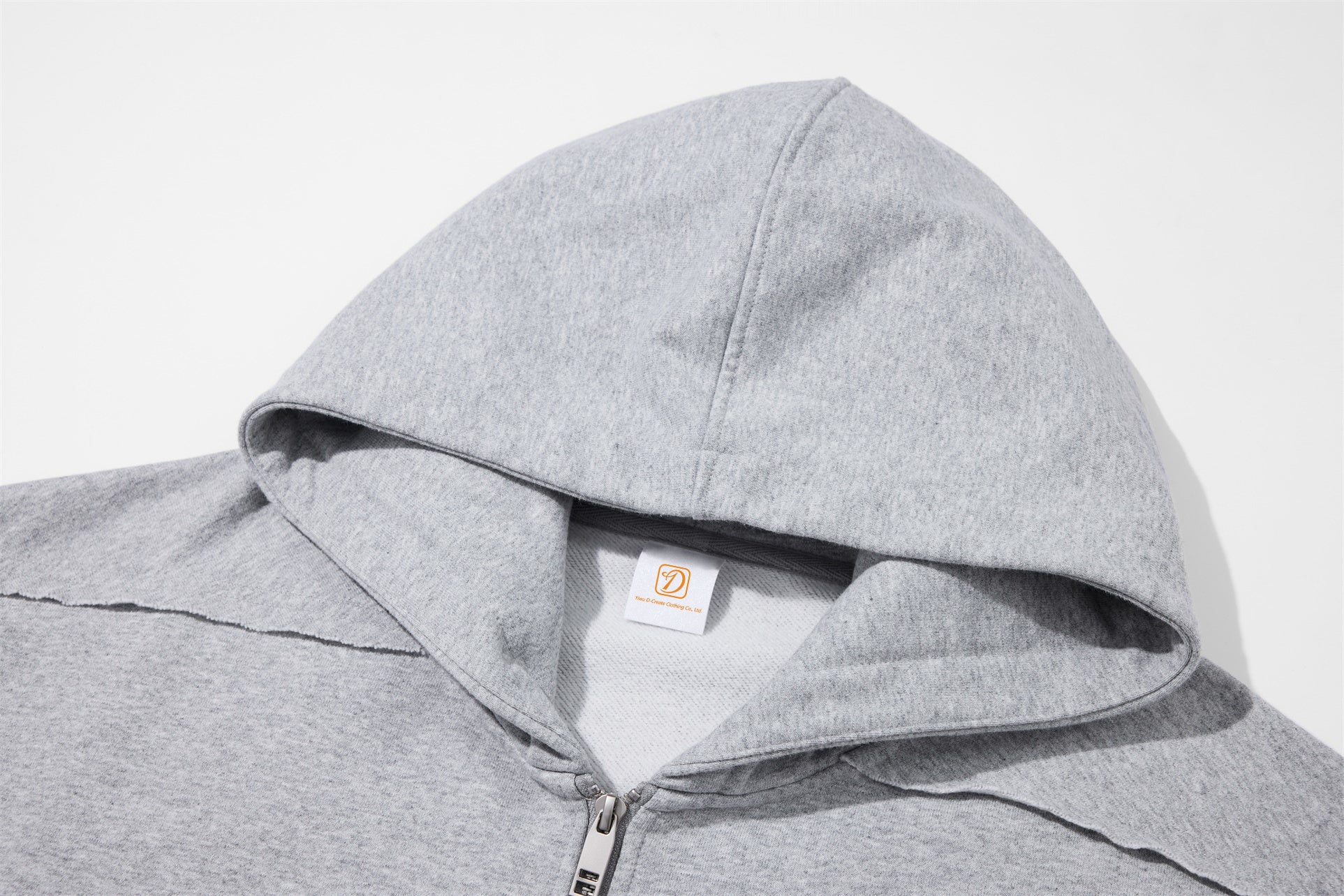 Custom Zip Hoodies Heavyweight Blank Terry Streetwear Drop Shoulder Pure Color High Quality Wholesale Hoodies