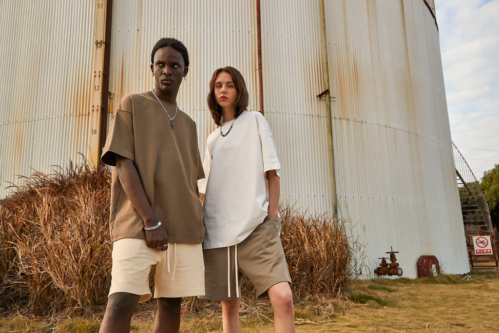 Heavyweight Drop Shoulder Custom Logo Heavy Cotton Short Sleeve Screen Print Streetwear Round Neck High Quality T-shirts