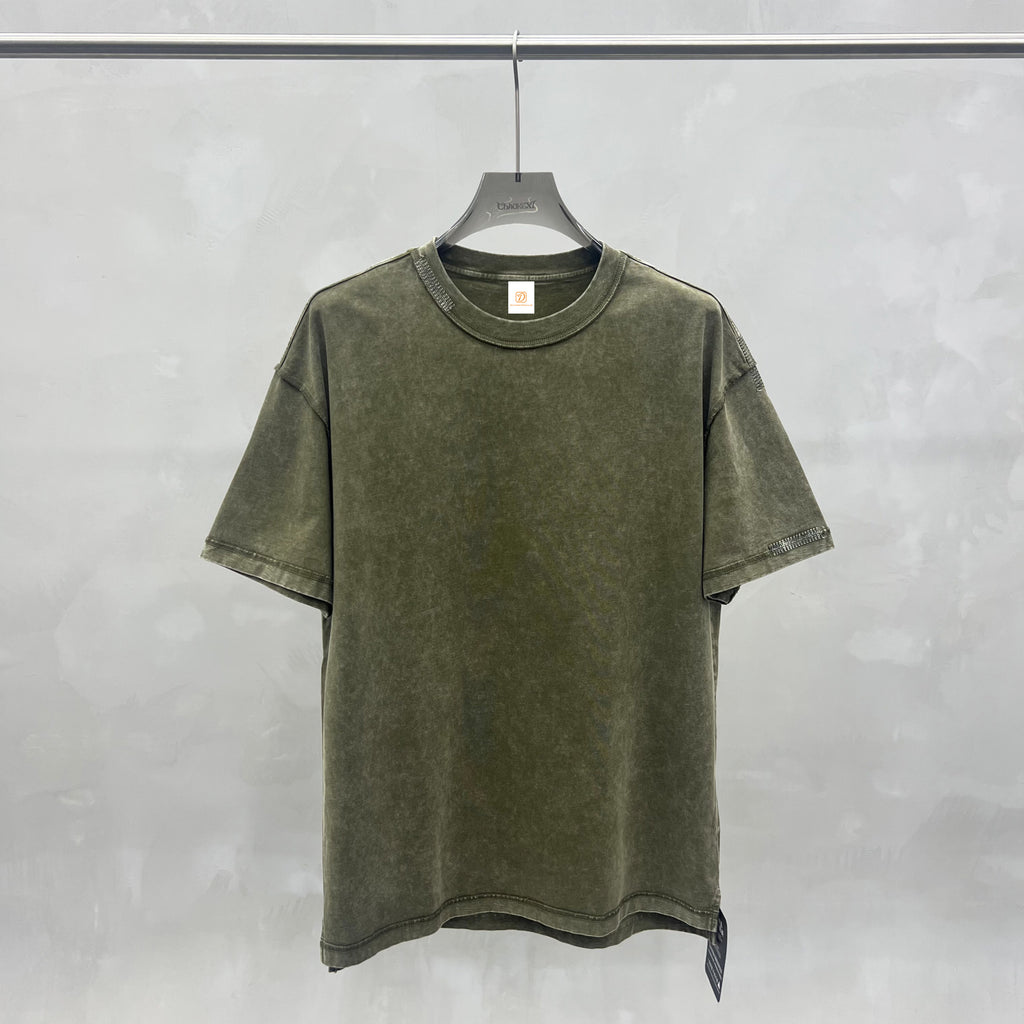 100% Cotton T-shirt Pure Color Custom Embroidery logo Streetwear Tshirt High Quality Design Screen Print Personalized T-shirts
