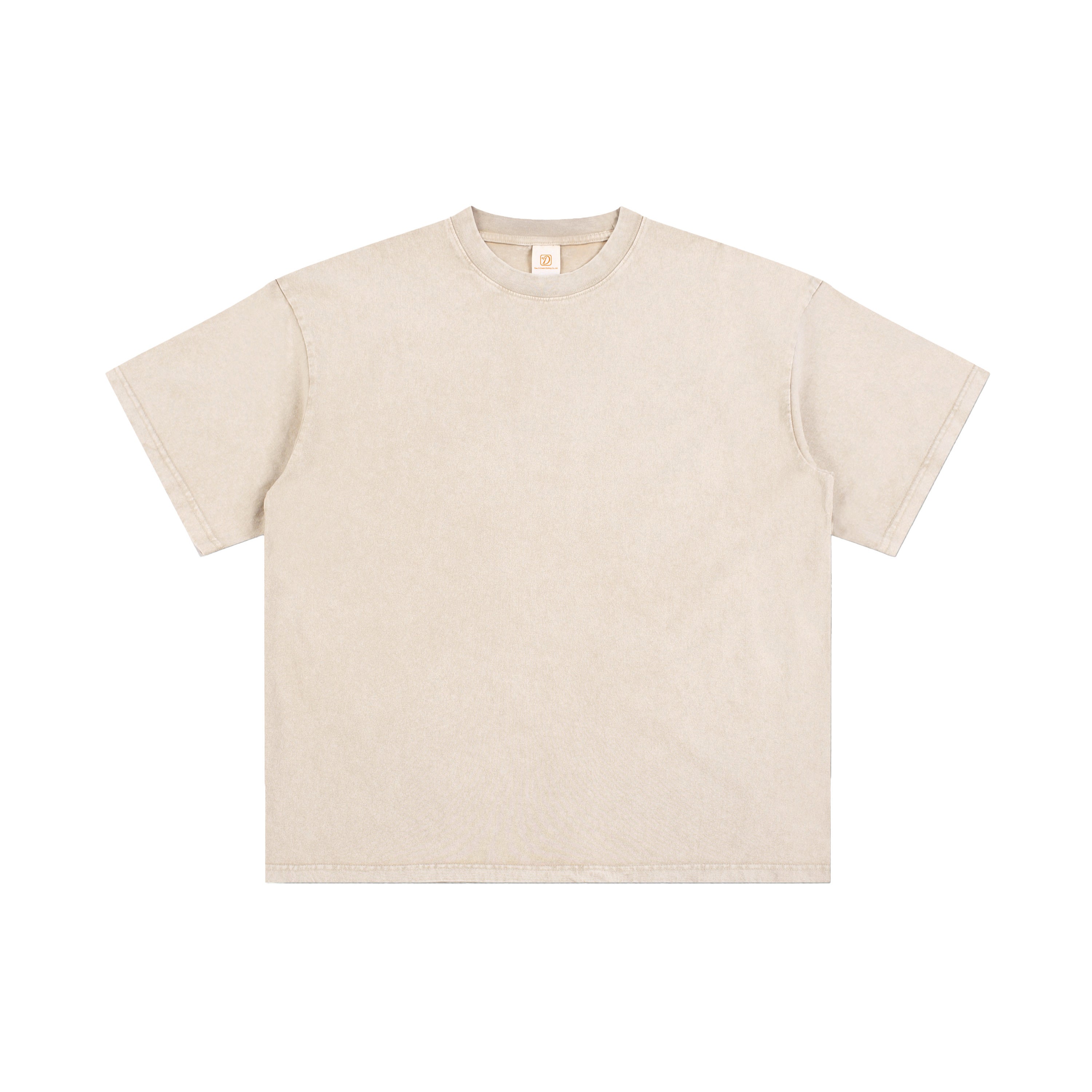 Plain T-shirt 100% Cotton Custom Puff Printing High Quality Design Summer Vintage Wholesale Washed Rounde Neck T-shirt for Men