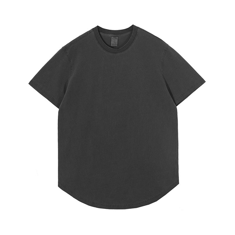 100% Cotton Acid Washed Custom Vintage Streetwear High Quality Puff Printing Oversized Fahion Blank Drop Shoulder T-shirt