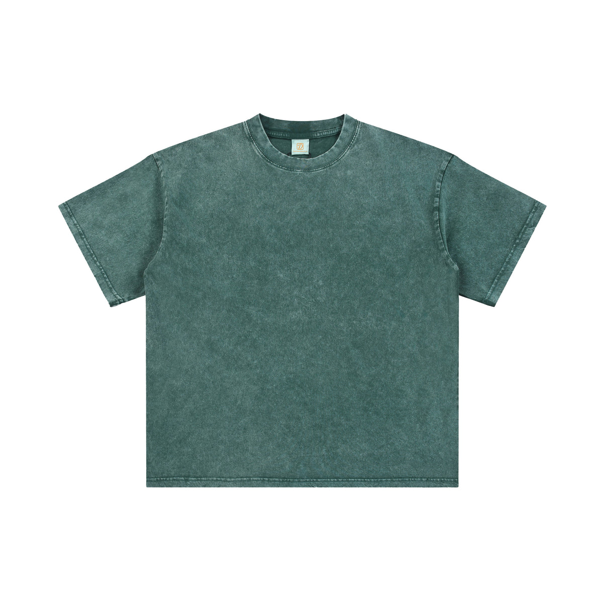 Customized t Shirts Wax Printed Frosted Snowflake Distressed and Washed T-shirt Plain Oversized Streetwear T-shirt High Quality