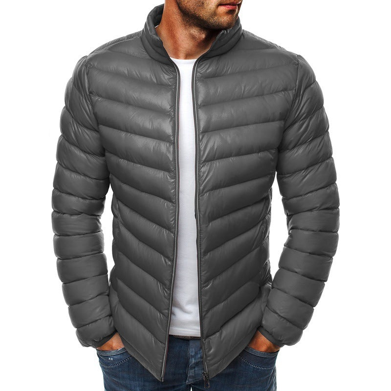 Wholesale Fall and Winter Style 7 Color Solid Colored Crew Neck Cotton Coat Jacket High Quality Plain Design Unisex Jacket