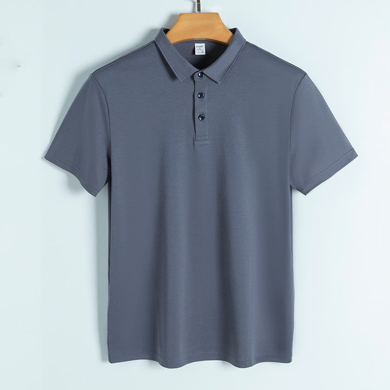 Custom Multiple Processes to Choose From 8 Color Polyester Cotton Lustrous Cotton Polo Shirt Short Sleeved Men's Polo Shirt