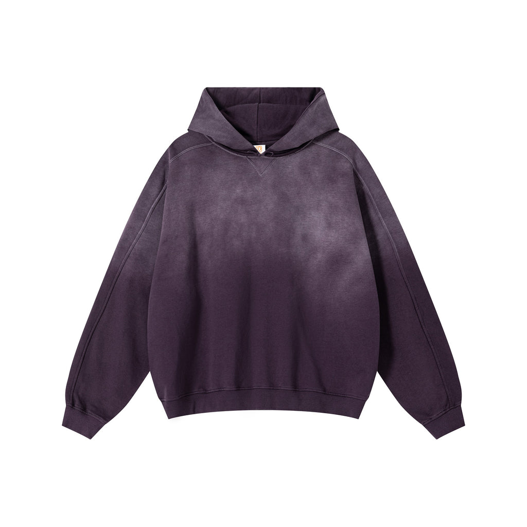 Wholesale Price Drop Shoulder Vintage 100% Cotton Heavyweight Distressed Embroidery Blank Pullover Mens Hoodies and Sweatshirts