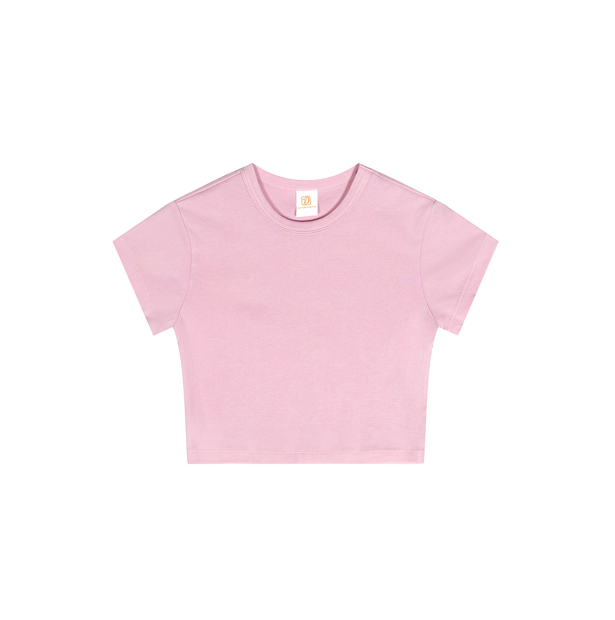 Summer Version Customized 100 CottonShort Sleeve Shirt with Exposed Shoulders and Bare Midriff Featuring a Water Wash Finish