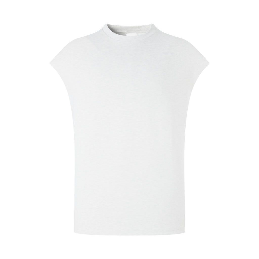 Heavy Duty Loose Fitting Sleeveless Top Men t Shirt High Quality Personalized T-shirt Design American Style 100 Cotton Blanc