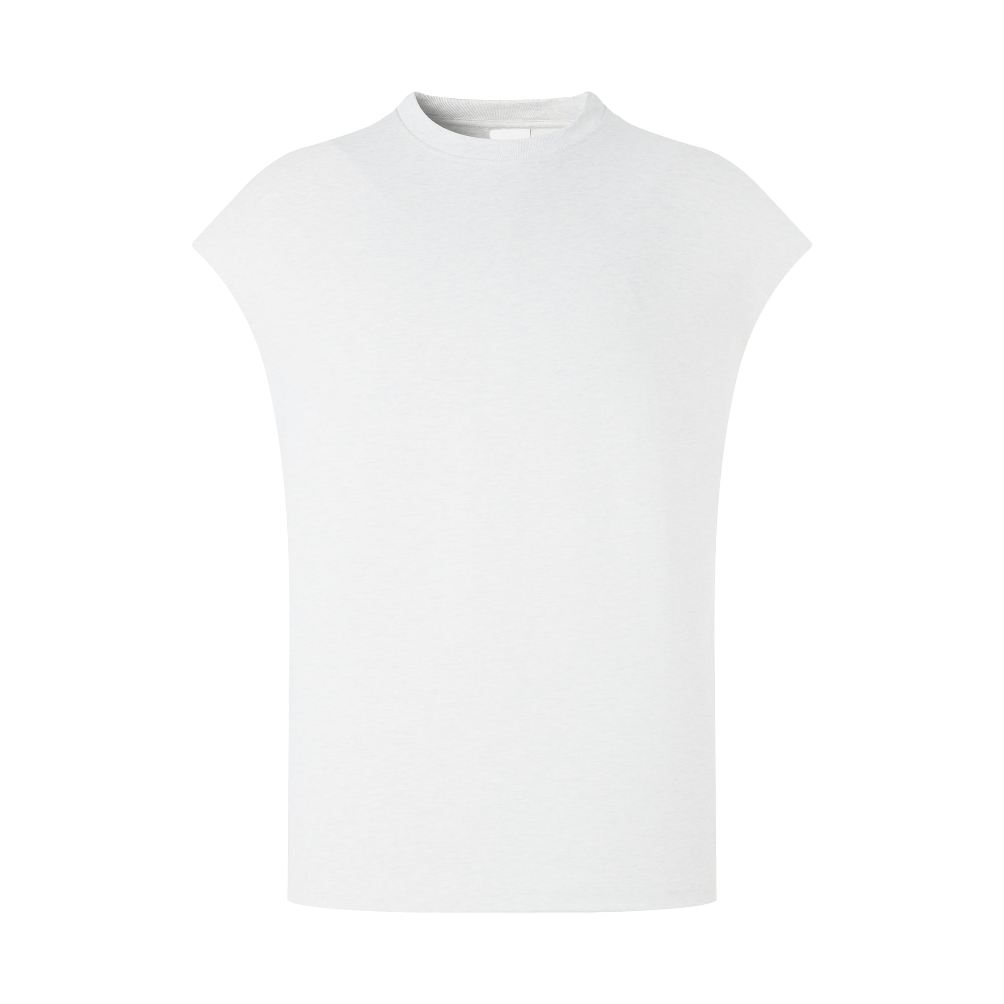 Heavy Duty Loose Fitting Sleeveless Top Men t Shirt High Quality Personalized T-shirt Design American Style 100 Cotton Blanc