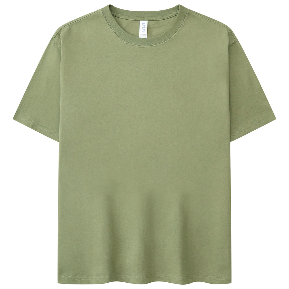 Mens Fashionable t Shirts Custom logo Pure Color Blank High Quality 100% Cotton Round Neck t Shirt for Men High Quality