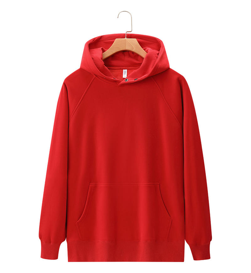 Oem Brand Customizable Favorite 7 Color Slanted Shoulder Hoodless Rope Double Button Collar Hooded Sweatshirt Fashion Style