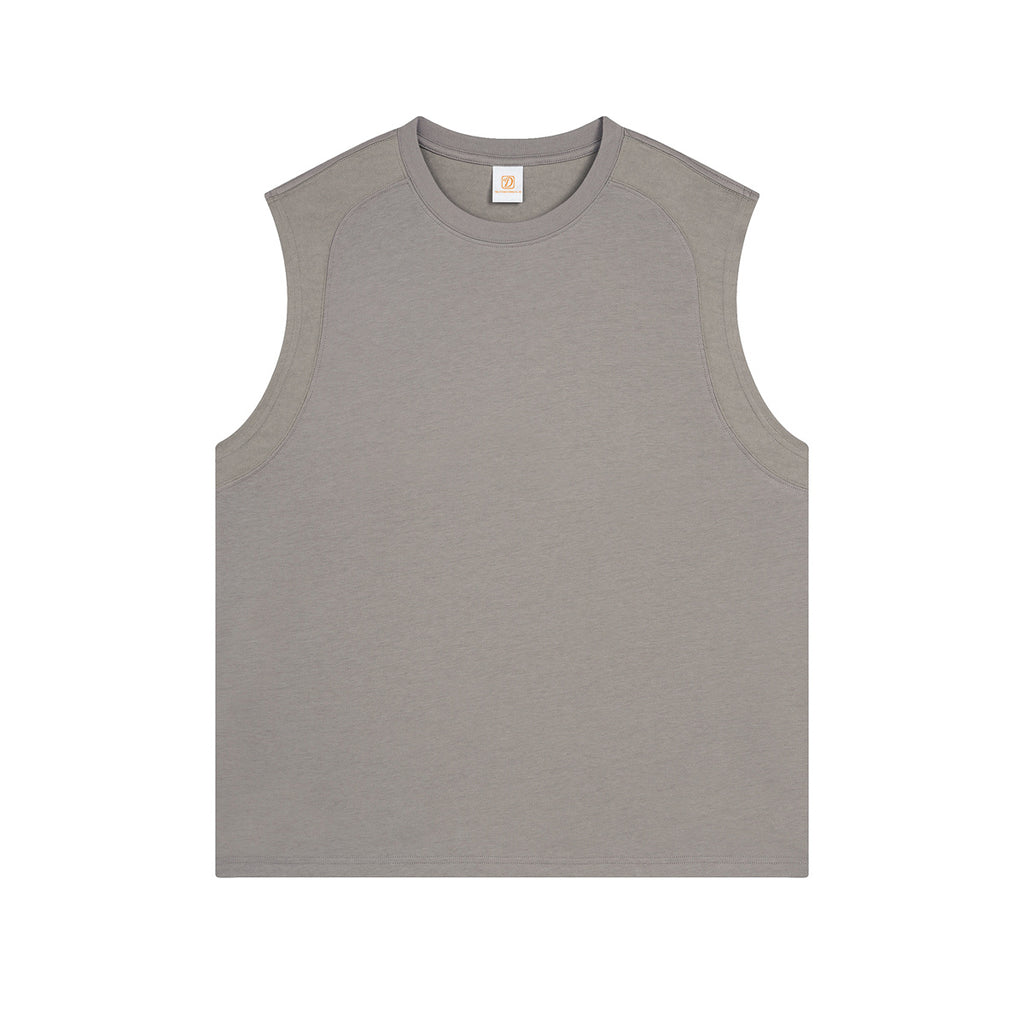 High Quality Custom T-shirt Gym Sleeveless Pure Color Custom Round Neck High Quality Personalized Dtf Transfers for t Shirts