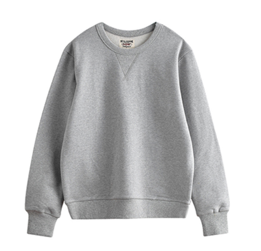 Manufacturer Hoodies Wholesale 15 color French style Large Looped Fleece Thickened Round neck Pullover Sweater Free Sample