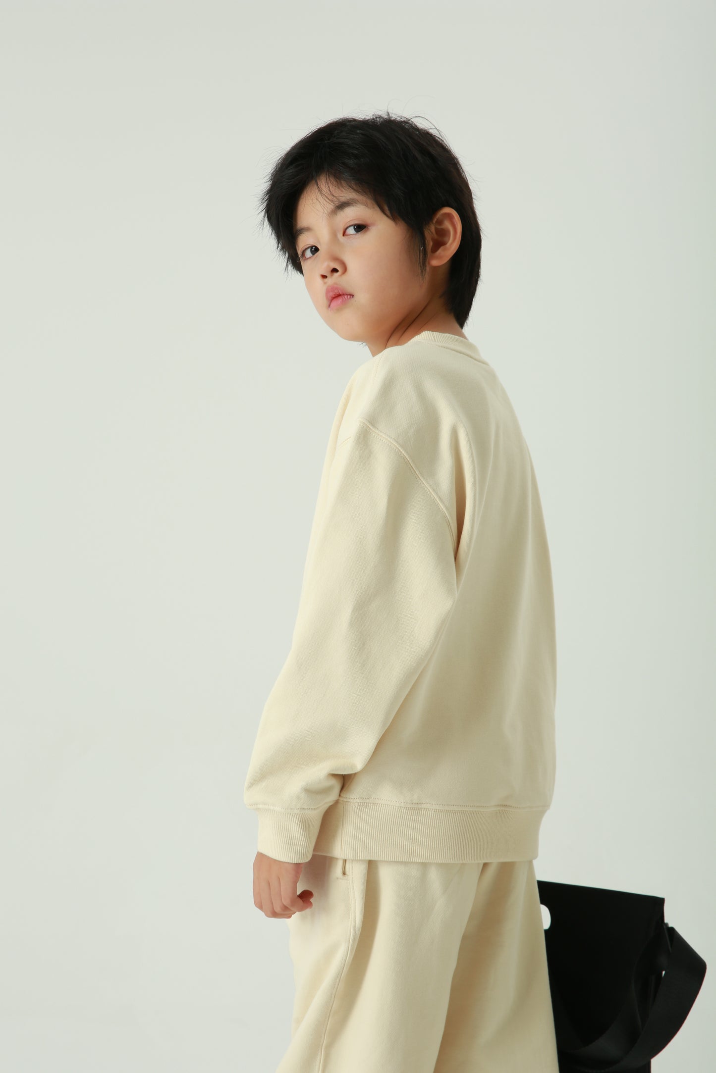 Manufacturer Hoodies Children's Heavyweight High Quality 100% Cotton Thick Blank Custom Terry Crewneck Streetwear Hoodies Kids