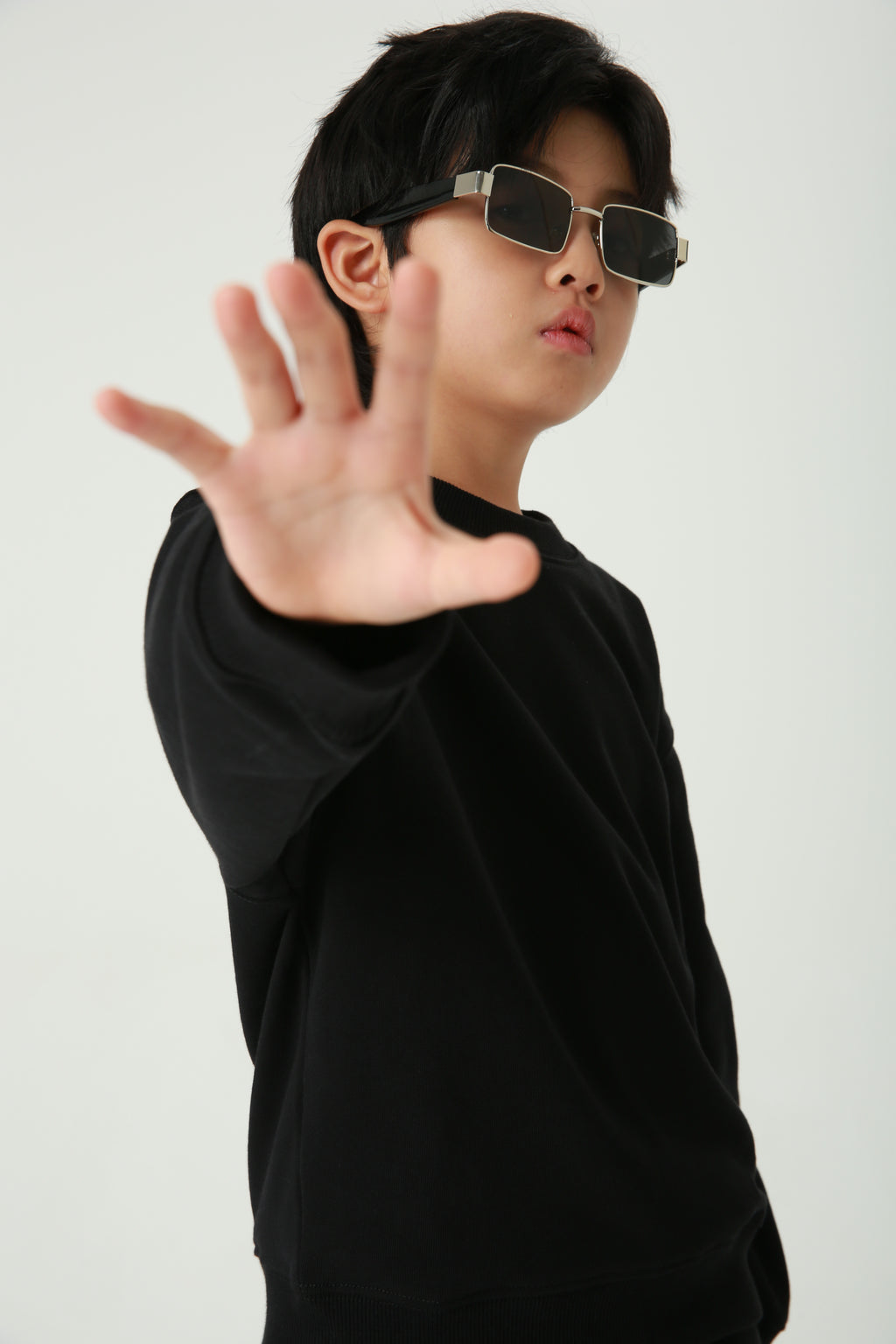 Manufacturer Hoodies Children's Heavyweight High Quality 100% Cotton Thick Blank Custom Terry Crewneck Streetwear Hoodies Kids