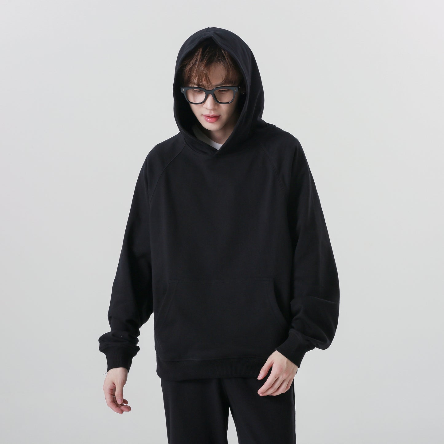 Heavyweight 100% Cotton Blank Raglan Sleeve Streetwear High Quality Distressed Embroidery Custom logo Fashion Wholesale Hoodies