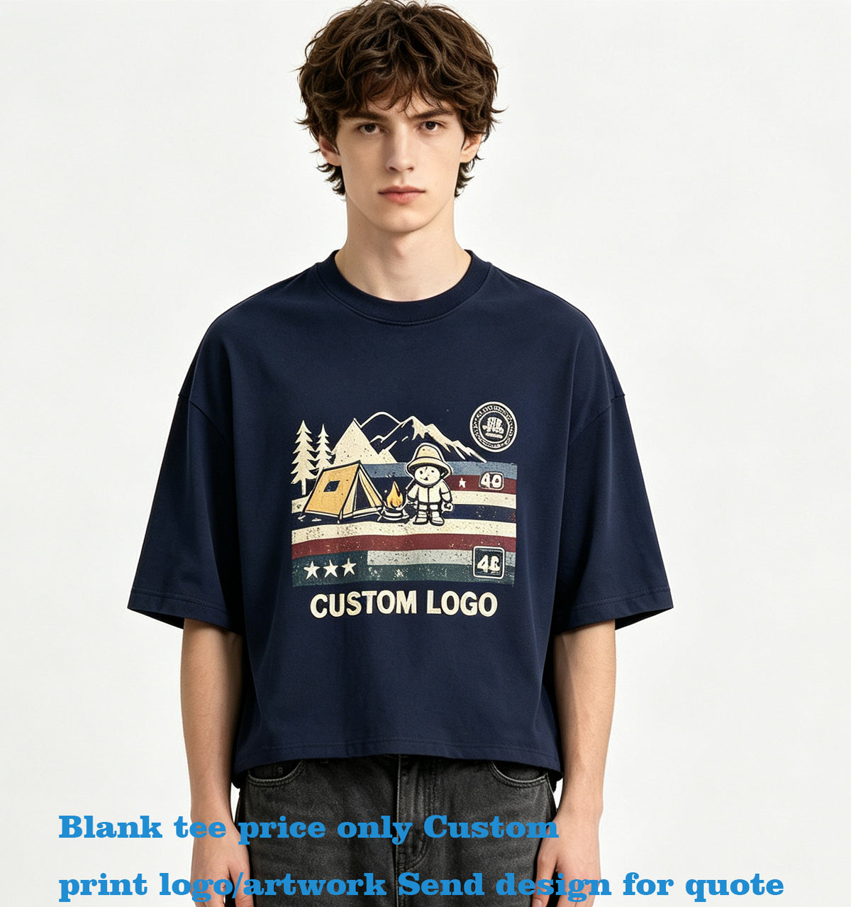 Loose Fitting Cotton Casual Brand 320g Loose Fitting Short Sleeved Plain Men's t Shirt Unisex High Quality Summer Version
