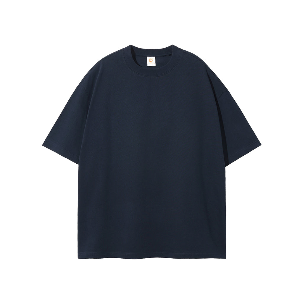 High Quality 100% Cotton Loose Short Pure Color Sublimation Streetwear Puff Print Drop Shoulder Heat Transfers for T-shirts