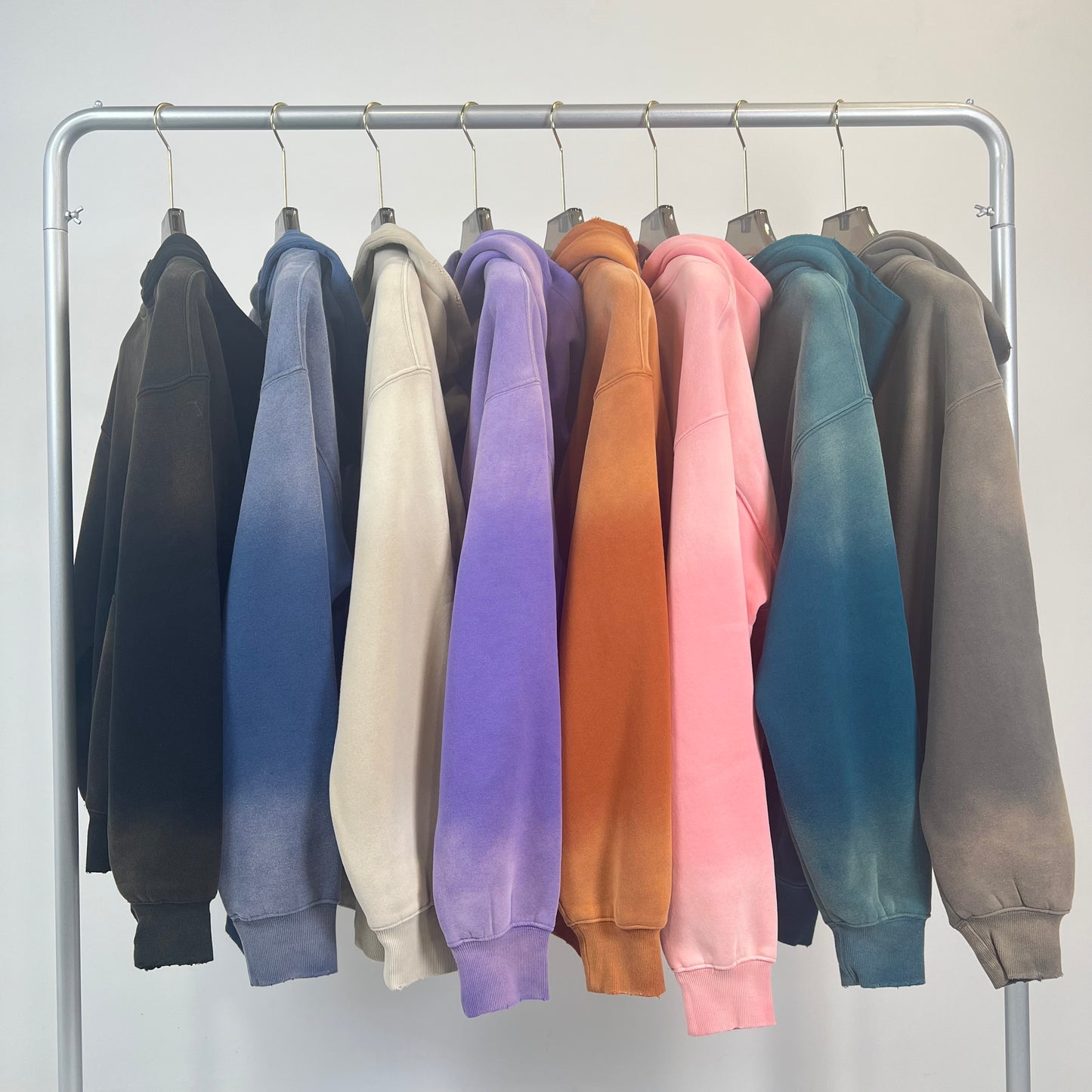 High Quality Fleece Thick Sublimation Vintage Hoodie Unisex Washed Drop Shoulder Pullover Heavyweight Hoodies & Sweatshirts