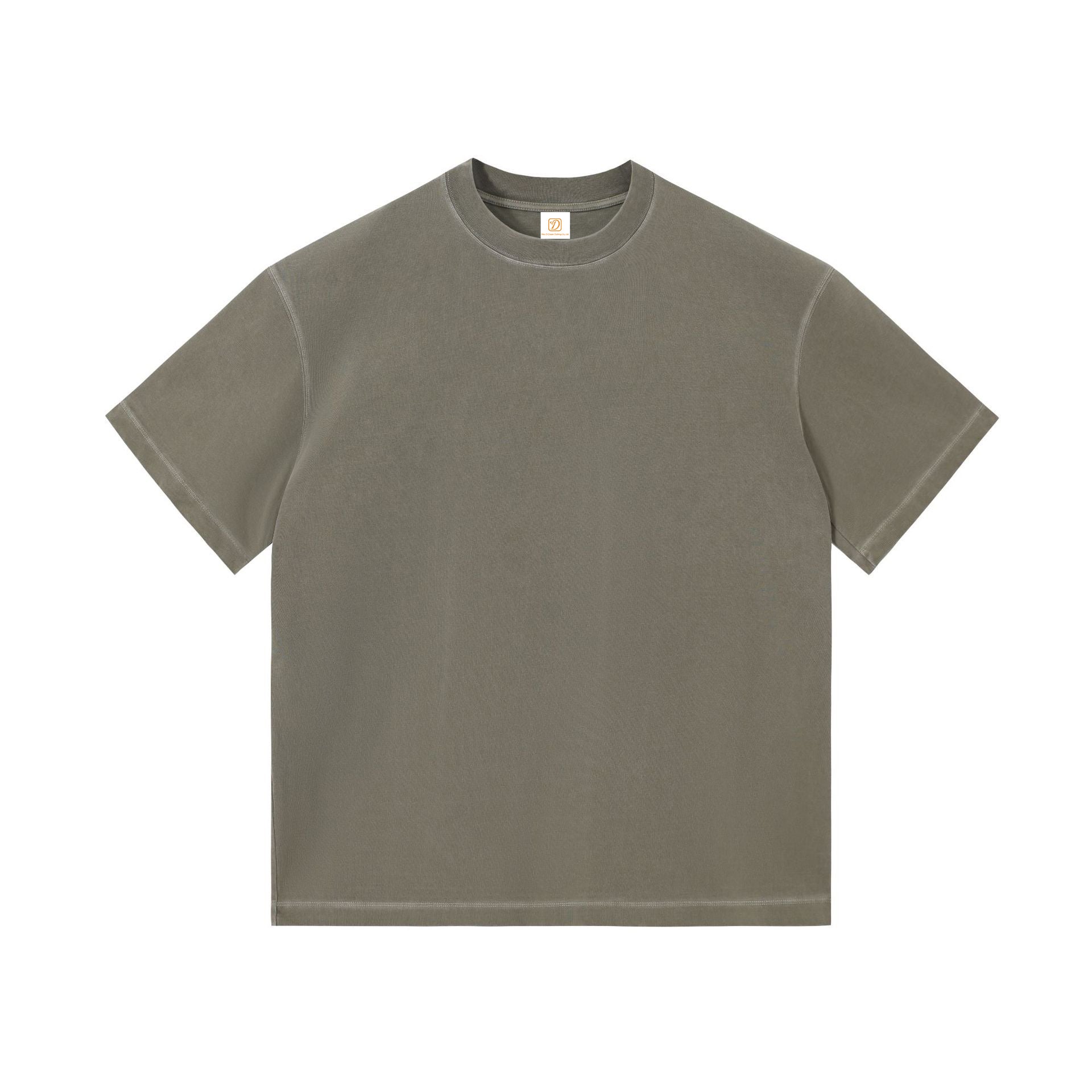 t Shirt Manufacturer Black Basic Streetwear Customized Distressed High Quality Pure Color Plus Size Men's Drop Shoulder t Shirt