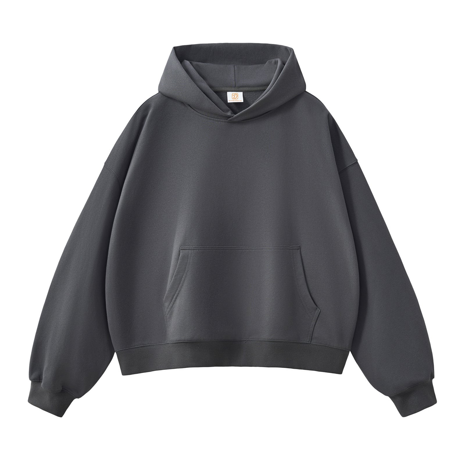 High Quality Thick Custom Logo 420g Fashion Short Boxy New Style Drop Shoulder Hoodie