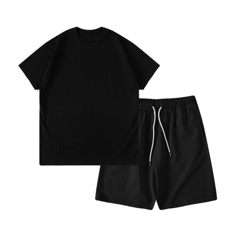 Custom Black Basic t Shirt Suit High Quality Blank Round Neck High Quality Pure Color Streetwear New Design Kids T-shirt