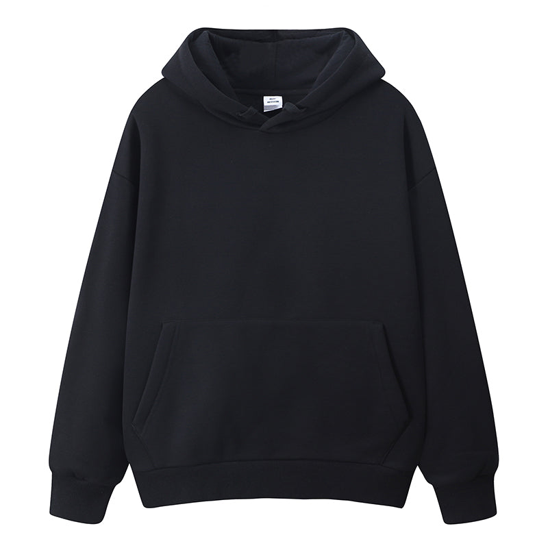 350g Custom logo Hoodies Blank Pullover High Quality Fleece Streetwear Drop Shoulder Loose Fleece Men's Hoodies & Sweatshirts