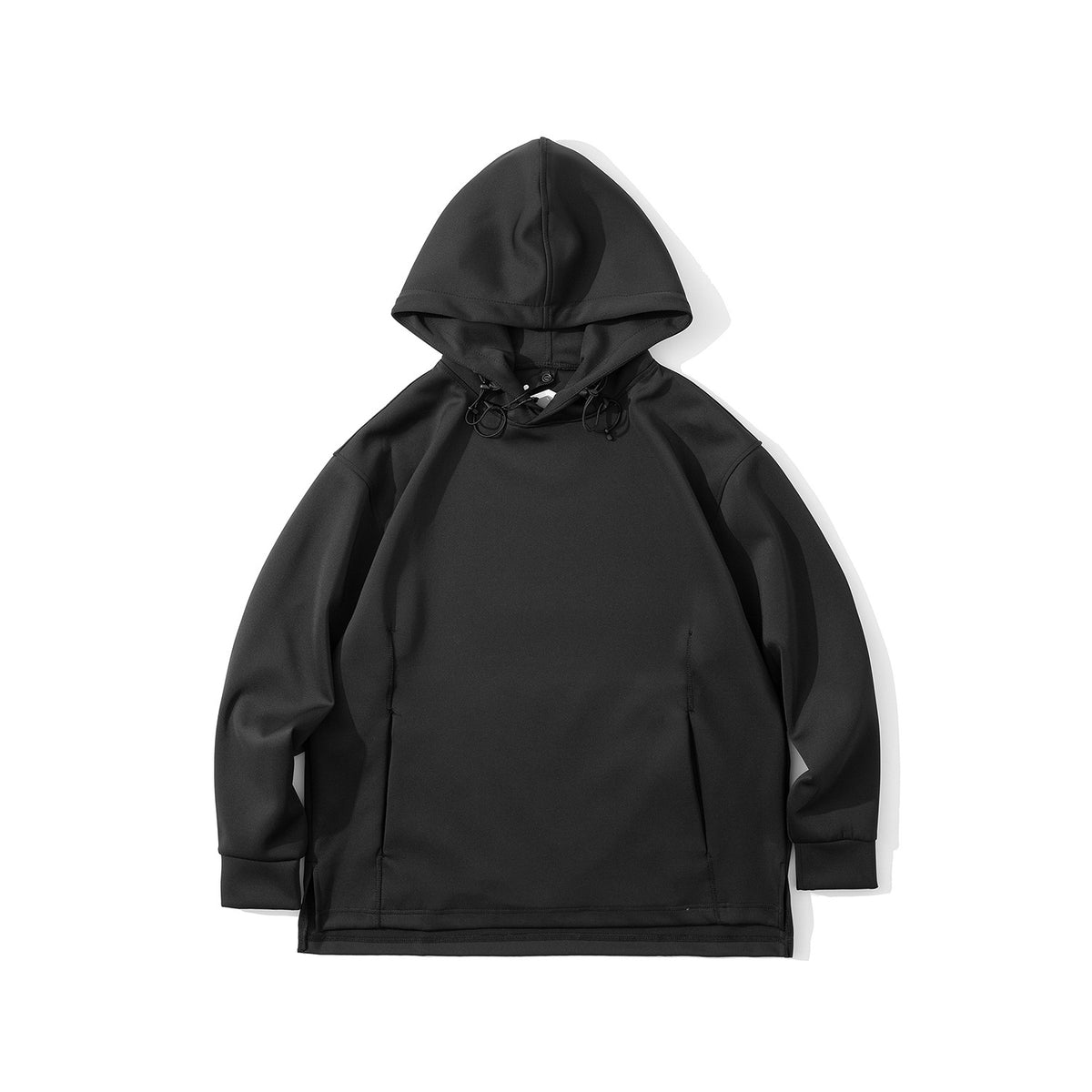 3 Color Japanese Style air Layer Relaxed Hooded Sweatshirt American Streetwear Style Oversized Hoodie Plain for Printing