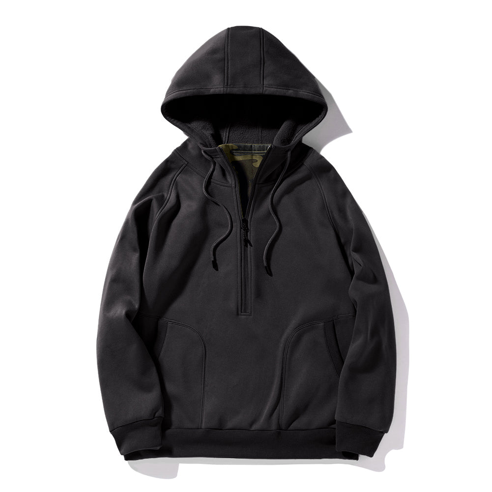 3 Color 100% Polyester V Neck Zip Camouflage Hoodie Streetwear Plain for Printing American Style Men Hoodies High Quality