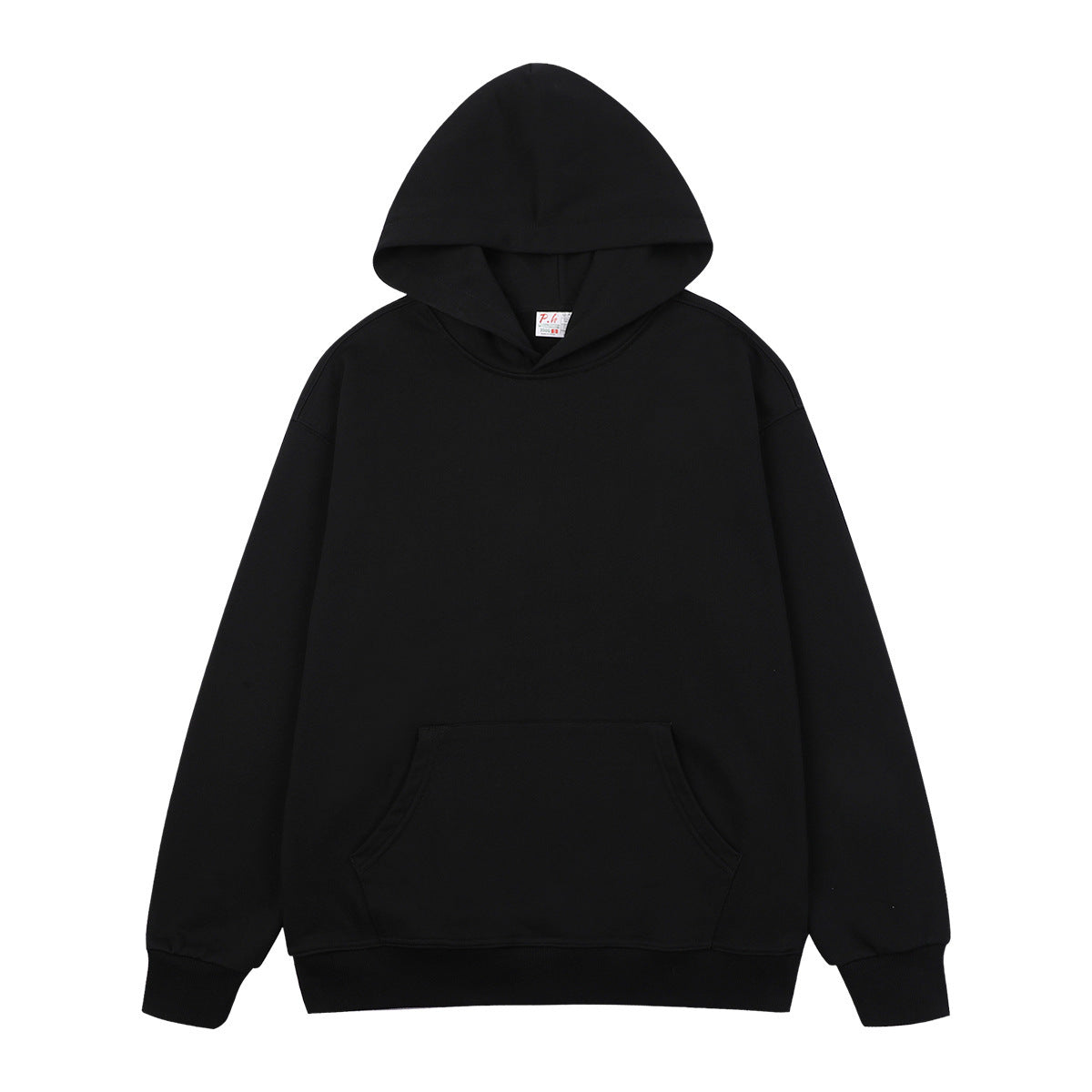 Custom 9 Color American Style Knitted Pullover Hoodless Drawstring Hood Pullover with Loose Shoulder Style and Oversized Design
