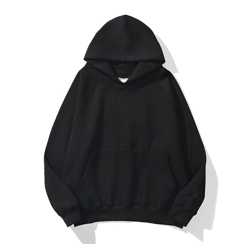 Customized American Style Loose Fit Trendy Hoodie with No Drawstring Long Sleeved with a Hood Oversize High Quality Hoodie