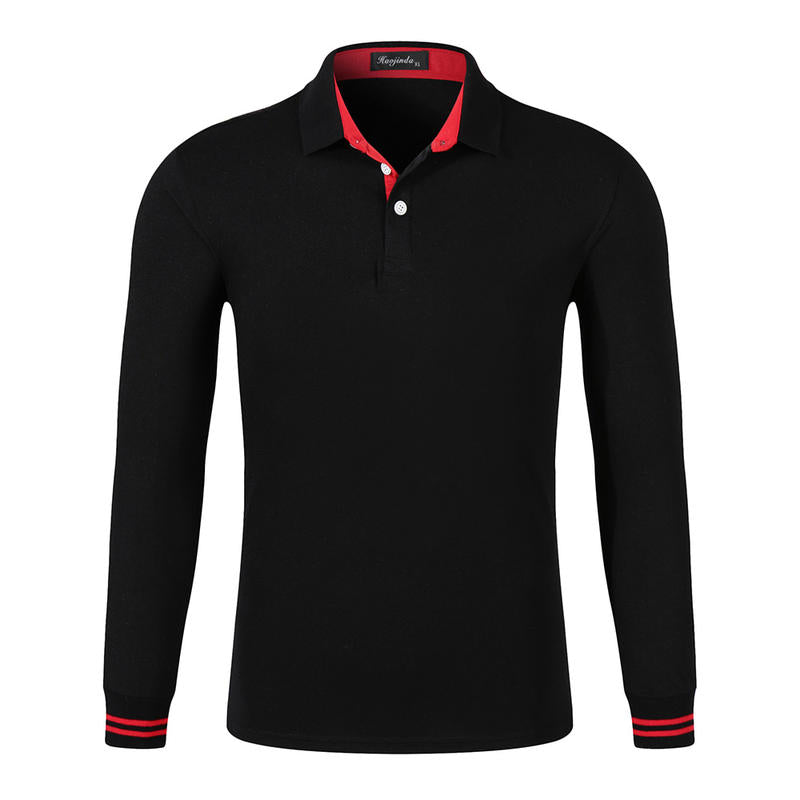 Custom logo 8 Color Toner Pad Long Sleeved Collarless POLO Shirt Plain for Printing Multiple Processes to Choose From Summer