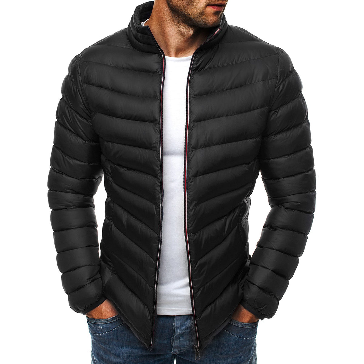 Wholesale Fall and Winter Style 7 Color Solid Colored Crew Neck Cotton Coat Jacket High Quality Plain Design Unisex Jacket