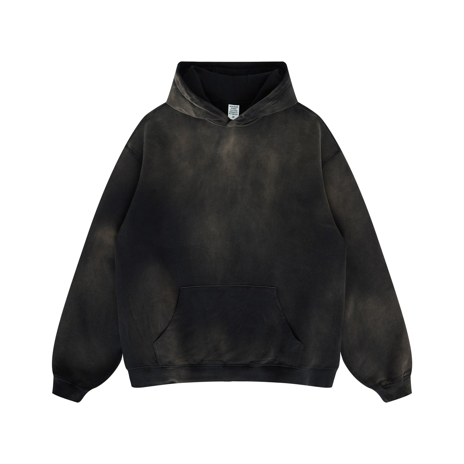 400G Heavyweight Oversized Vintage Custom Wireless Streetwear High Quality Blank Washed Drop Shoulder Puff Printing Hoodie