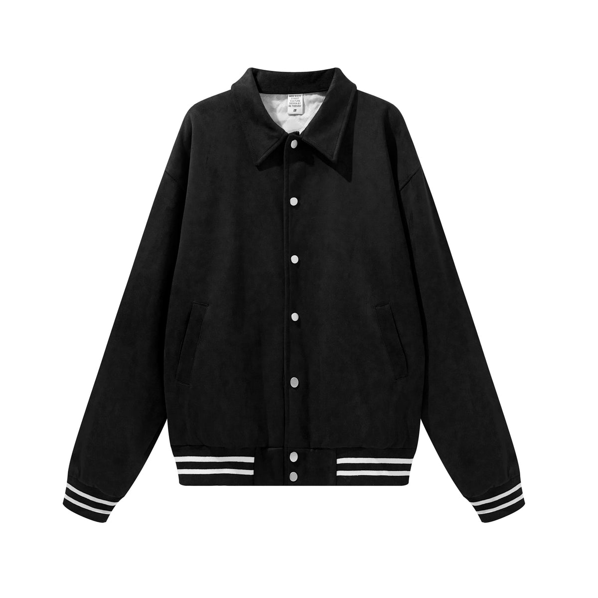 Customized Sweatshirts Collarless Jacket Baseball Shirt Coat Jacket for Men Oversized Casual Style Filled with Padding Inside