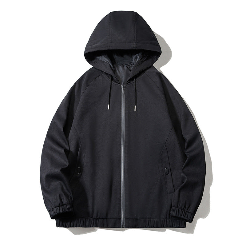 Men 3 Color Zipper Pocket Jacket Slanted Shoulder Bomber Workman's Men's Jacket You Can Customize Your Favorite Pattern Jacket