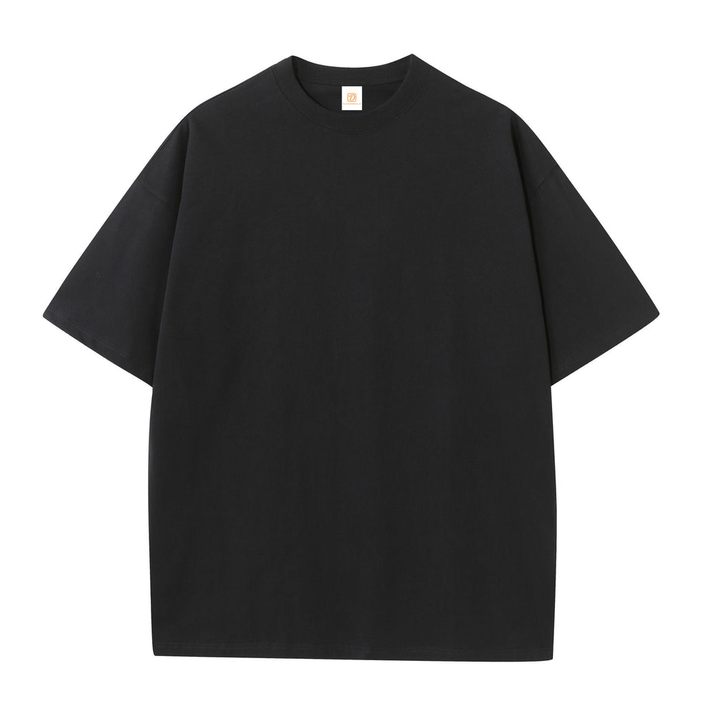 Men's 100% Cotton T-shirts Oversized Drop Shoulder High Quality Short Sleeve Round Neck Streetwear Custom Fashion T-shirts