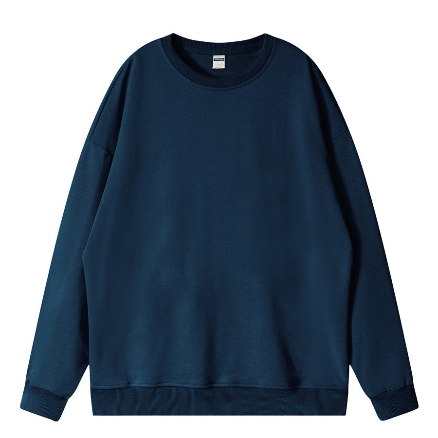 OEM Bulk Costum Pure Cotton Pom-pom Wide-sleeved 360g Round-neck Hoodie Pullover Hoodie Heavy Weight High Quality Unisex