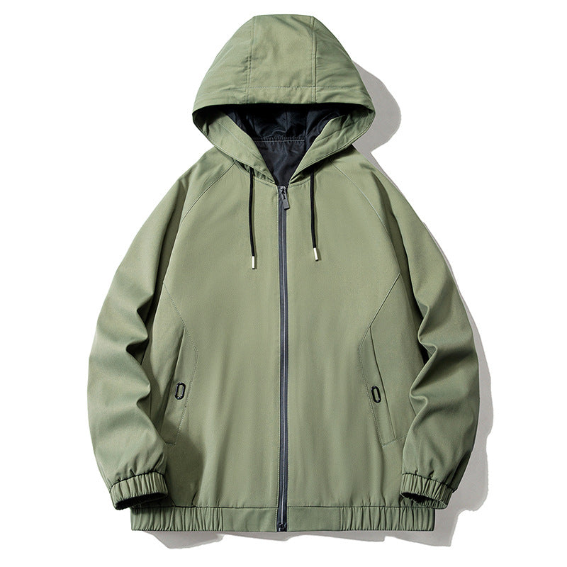Men 3 Color Zipper Pocket Jacket Slanted Shoulder Bomber Workman's Men's Jacket You Can Customize Your Favorite Pattern Jacket