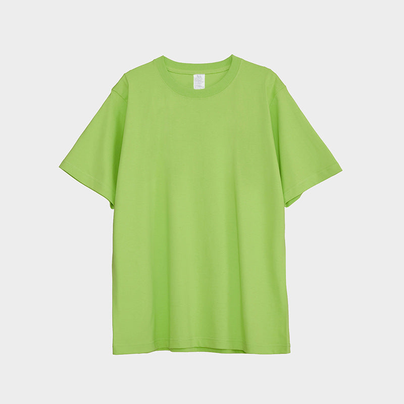 Unisex 25 Color Pure Cotton Loose and Seamless T-shirt Custom logo Manufacturer Plain Oversized High Quality American Style
