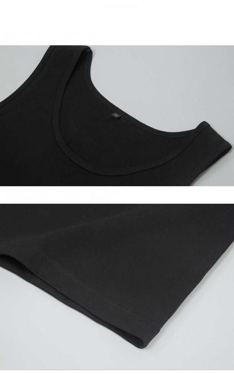 100% Cotton Pure Color Sleeveless Screen Print  Streetwear Fashion Blanks High Quality Heat Transfers for T-shirts