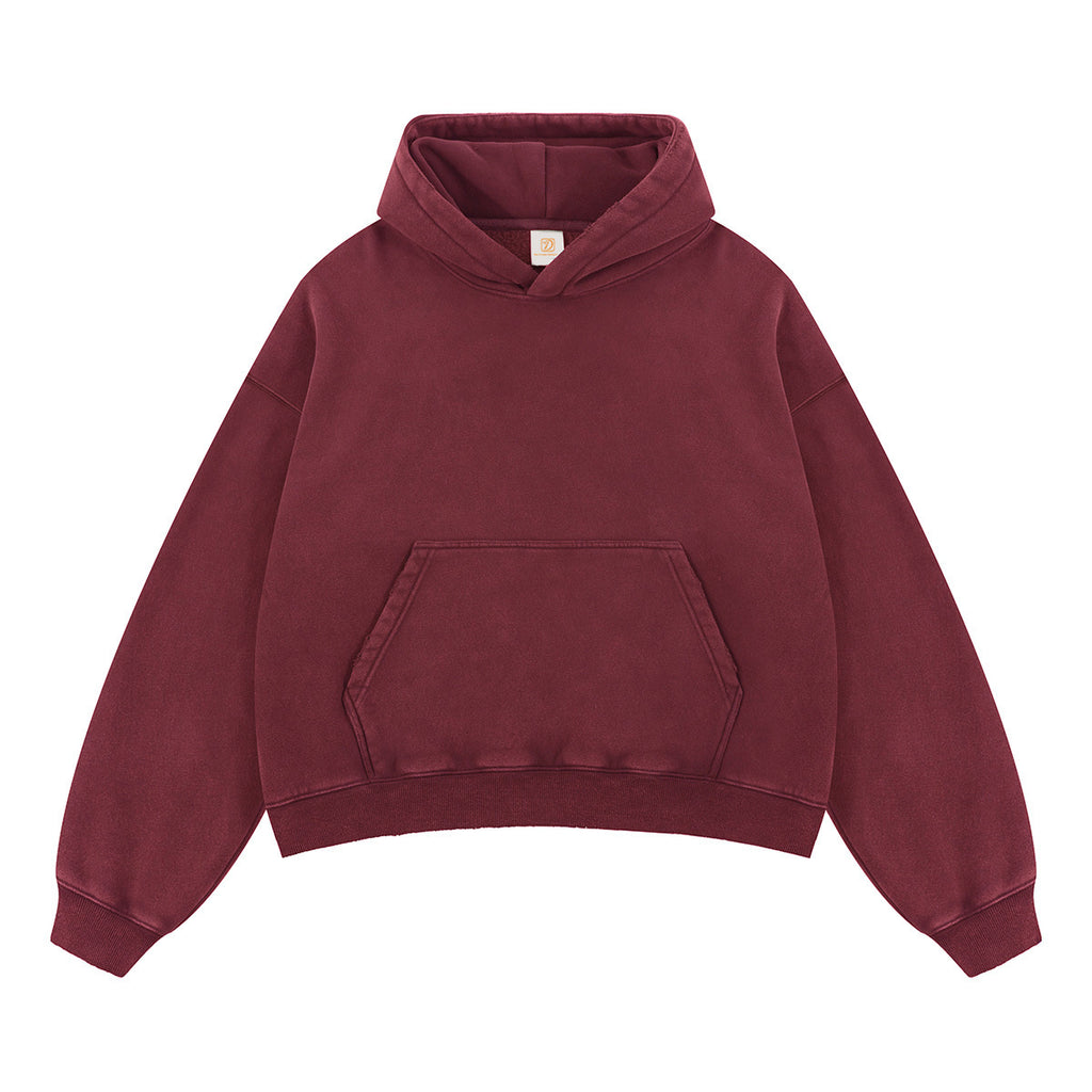 High Quality Men's Hoodies Vintage Blank Fleece High Quality Boxy Fashion Distressed Embroidery Men's Hoodies & Sweatshirts